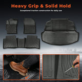 Floor Mats Liners & Trunk Cargo Liner TPE Set For 2020-2025 Toyota Corolla Black
