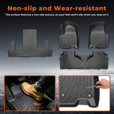 3 Rows TPE All-Weather Floor Mats for 2021-2026 Chevy Tahoe Yukon