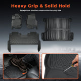 3D Laser Measured TPE Floor Mats for 2015-2025 Ford F-150 / F150 Lightning SuperCrew – Eco-Friendly All-Weather Heavy-Duty Floor Liners