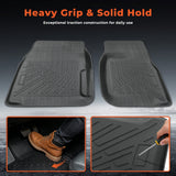 2Pcs Front TPE Car Floor Mats Replacement for Bronco F150 1980-1996 Replacement for F250 F350 1980-1997