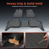 Floor Mats for 2022-2026 Toyota Tundra Double Cab All Weather 3D Floor Liner