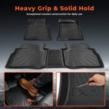 3PCS Floor Mats Black TPE Replacement for Sonata 2011-2015