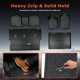 5PCS TPE All-Weather Floor Mats Cargo Liner for 2021-2024 Ford Bronco 4-Door