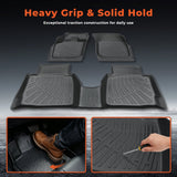 3PCS TPE All-Weather Floor Mats 3D Custom for 2013-2016 Ford Fusion