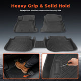3Pcs Front and Rear TPE Car Floor Mats Replacement for Crosstrek 2024-2025 Replacement for Impreza 2024-2025