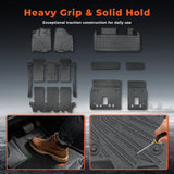Floor Mats and Cargo Liner&Backrest Mat Fit for Toyota Sienna 2013-2020(Only 7 Seats）