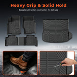 4PCS TPE All-Weather Floor Mats Cargo Liner for 2022-2025 Jeep Grand Cherokee