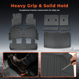 Floor Mats Cargo Liner Backrest Mats For 2018-2024 Ford Expedition MAX 8 Seats