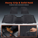3PCS Floor Mats Black TPE Replacement for Toyota P-rius V 2012-2017