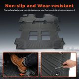 2PCS TPE All-Weather Front Floor Mats for 2011-2017 Honda Odyssey