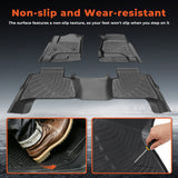 3-Piece TPE All-Weather 3D Custom Floor Mats for 2015-2020 Chevy Tahoe GMC Yukon
