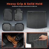 4Pcs Car Floor Mats and Cargo Liner Front and Rear TPE Black Replacement for CR-V 2023-2026