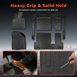 Floor Mat For 2021-2024 Toyota Sienna 8 Seat All Weather TPE Heavy Duty Liner