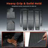 Floor Mats Fit Toyota Sienna 2021-2024 (Only for 7 Seat) TPE All Weather