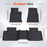 3PCS TPE All-Weather Floor Mats for 2025-2026 Toyota Camry