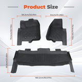 Floor Mats for 2012-2016 Ford F-250/F-350/F-450 SuperCrew Cab All Weather Liners