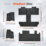 Floor Mats Cargo Trunk Liner Set 2011-2012 Sienna 7 Seats
