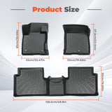 Floor Mats for Ford Bronco Sport 4 Door 2021-2025 TPE All Weather Floor Liner