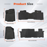 4PCS Floor Mats Black TPE Replacement for Pilot 2009-2015