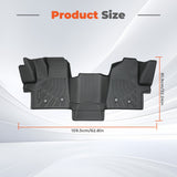 Black Front TPE Car Floor Mats Replacement for Transit 150 250 350 2022-2025