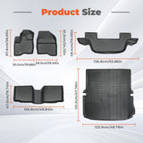 Floor Mats for 2011-2013 2014 Ford Explorer 7 Seats & Large Cargo