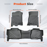 3Pcs Front and Rear TPE Car Floor Mats Replacement for Tahoe 2007-2015