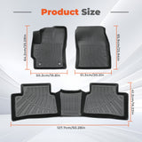 Floor Mats for Toyota Corolla Cross FWD Gas & AWD Hybrid 2022-2026 TPE Liner