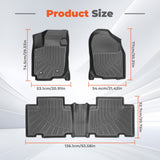All Weather Easy To Clean for Toyota RAV4 RAV-4 2006-2012 Black Floor Liner Mats
