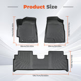 For 2001-2007 Toyota Highlander TPE Floor Mats Liner 3PCS New 3D Front & Rear