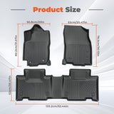 3PCS TPE All-Weather Floor Mats for 2013-2018 Toyota RAV4