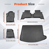 TPE Floor Mats Liner / Trunk Cargo Liner For 2013-2019 Ford Escape