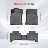 Floor Mats Liner for Toyota FJ Cruiser 2007-2014 Black TPE All-Weather