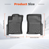 Floor Mats 1st Row Liner Black 2010-2012 4Runner 2010-2013 Lexus GX460