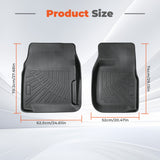 2Pcs Front TPE Car Floor Mats Replacement for Bronco F150 1980-1996 Replacement for F250 F350 1980-1997