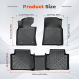 3PCS TPE All-Weather Floor Mats for 2018-2024 Toyota Camry SE LE XLE