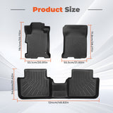 Labwork 3PCS TPE All-Weather Floor Mats for 2013-2017 Honda Accord