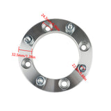 Labwork Wheel Spacers For Can-Am 4x137 1" 110mm Hub Bore M10x1.25 Silver 4Pcs