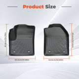 2Pcs Front TPE Car Floor Mats Replacement for Transit Connect 2010-2013