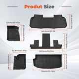 Full Set TPE Floor Mats Cargo Liner for 2018-2024 Chevy Traverse Limited