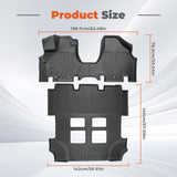 2PCS TPE All-Weather Front Floor Mats for 2011-2017 Honda Odyssey