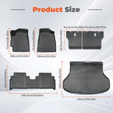 TPE Floor Liners & Backrest Mat &Cargo Liner for 2001-2007 Highlander Base Limited Sport
