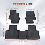 3PCS TPE All-Weather Floor Mats for 2019-2025 Toyota RAV4