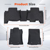 labwork 3PCS Floor Mats Black TPE Replacement for 4Runner 2014-2023 Replacement for GX460 2014-2023