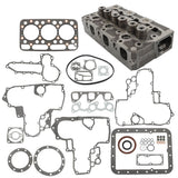 Complete Cylinder Head 1552103040 Replacement for Kubota D1402 KH91 L2550DT L2550F with Gaksets Set 1552103044