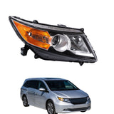 Right Side Headlight Assembly Black Replacement for Odyssey 2014 2015 2016 2017 Headlamps Assembly Replacement for 33101TK8A22 HO2503159