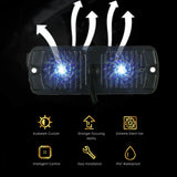 4PCS 12 LED Car Emergency Beacon Warning Hazard Flash Strobe Light Bar Red Blue Lab Work Auto