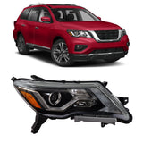 Headlight Assembly Replacement for Pathfinder Platinum S SL SV 2017-2020 Headlights Halogen Projector w/DRL Set Passenger Side RH