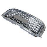 Labwork Front Plastic Grille Bumper Fit For 2015-2020 GMC Yukon Denali Silver Mesh Upper