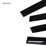 4x Window Visors Vent Sun Wind Guard Deflector For 2008 2009 2010-2013 Kia Soul Lab Work Auto