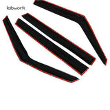 4x Window Visors Vent Sun Wind Guard Deflector For 2008 2009 2010-2013 Kia Soul Lab Work Auto
